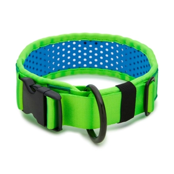 SOFTY Halsband | Länge: 55-61cm | Breite: 6,3cm | Farbe: grün/blau